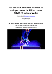 750 estudios sobre las lesiones de las inyecciones de ARNm contra COVID-19