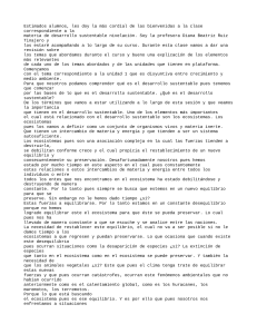 Desarrollo Sustentable: Ecosistemas y Equilibrio Ambiental