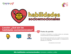 Habilidades Socioemocionales: Lecci&oacute;n Introductoria