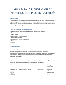 Gu&iacute;a para Proyectos de Ingenier&iacute;a: Estructura, Metodolog&iacute;a y Ejemplos