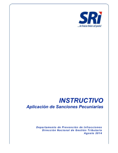 Sanciones Pecuniarias: Manual de Instrucciones Tributarias en Ecuador