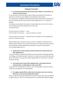 Sanciones Pecuniarias: Preguntas Frecuentes SRI Ecuador