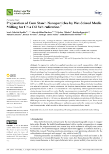 Corn Starch Nanoparticles for Chia Oil Vehiculization