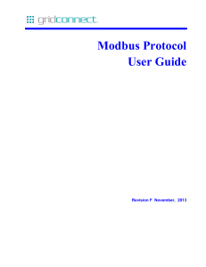 Modbus Protocol User Guide