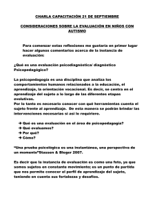 Evaluaci&oacute;n en Ni&ntilde;os con Autismo: Consideraciones Clave