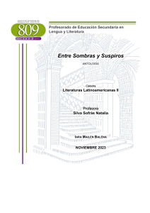 Antolog&iacute;a Literaria Latinoamericana: Entre Sombras y Suspiros