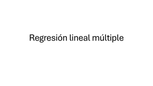 Regresión Lineal Múltiple: Modelo y Ecuaciones