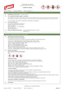Ficha de Datos de Seguridad: Cemento de Contacto