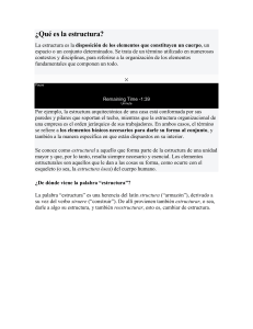 ¿Qué es la estructura? Definición y origen