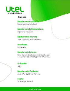 Caso Joyería Mexicana: Administración del Tiempo y Equilibrio