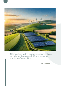 Energ&iacute;as Renovables y Desarrollo Sostenible en Costa Rica