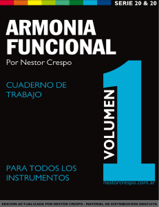 Cuaderno de Armon&iacute;a Funcional para Todos los Instrumentos