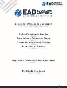 Estrategias Digitales en Educaci&oacute;n: Mapa Mental Colaborativo