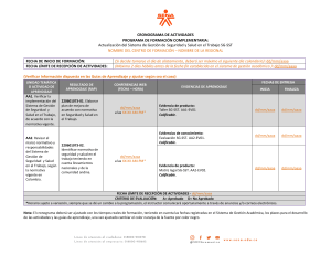 Cronograma SG-SST: Actualizaci&oacute;n del Sistema de Gesti&oacute;n