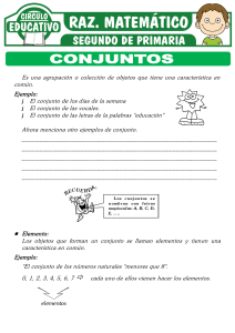 Conjuntos: Ejercicios de Matem&aacute;ticas para Primaria