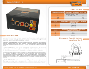 CARGA FANTASMA V3.1: Hoja de Especificaciones T&eacute;cnicas