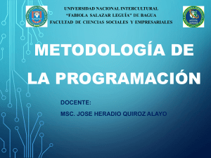Presentaci&oacute;n Metodolog&iacute;a de Programaci&oacute;n