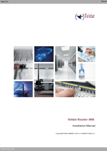 Teldat Router iM8 Installation Manual