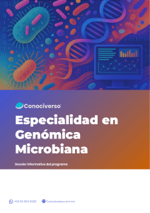 Gen&oacute;mica Microbiana: Especialidad en l&iacute;nea para investigadores