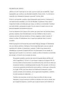 Filosof&iacute;a del Resto: El Otro, Normalizaci&oacute;n y Exclusi&oacute;n