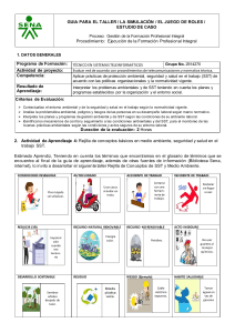 Guía SST y Medio Ambiente: Taller Formación Profesional