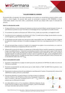 Taller de Sonido: Velocidad, Intensidad y Efecto Doppler