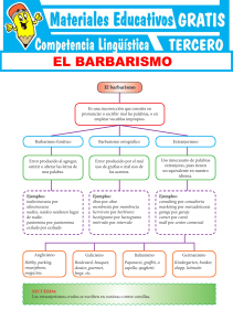 El Barbarismo: Ejercicios de Ling&uuml;&iacute;stica para Estudiantes