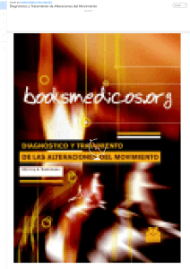 Diagn&oacute;stico y Tratamiento de Alteraciones del Movimiento