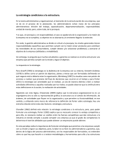 Estrategia y Estructura en Administración de Empresas