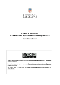 Atomismo y Solidaridad Republicana: Una Tesis Doctoral