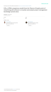 ICB 4.0 IPMA Competency Model Analysis Using Graph Theory