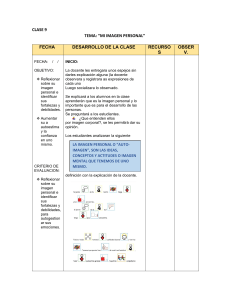 Plan de Lección Imagen Personal: Autoestima y Reflexión