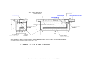 Diagrama Pozo de Tierra Horizontal: Detalles de Construcci&oacute;n