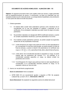 Aceros Homologados: Criterios de Aceptaci&oacute;n y Rechazo GMH