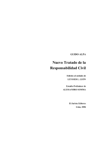 Nuevo Tratado de la Responsabilidad Civil - Guido Alpa