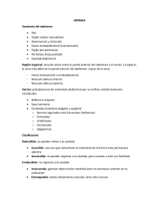 Hernias: Anatom&iacute;a, Clasificaci&oacute;n y Tipos