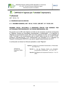 R&eacute;gimen Fiscal Personas F&iacute;sicas: Actividad Empresarial y Profesional