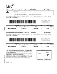 Recibo de Pago Examen Saber Pro ICFES