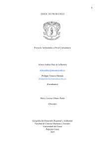 Árbol de Problemas: Proyecto Ambiental Comunitario
