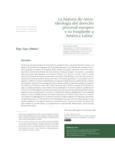 Historia del Derecho Procesal Europeo y Am&eacute;rica Latina
