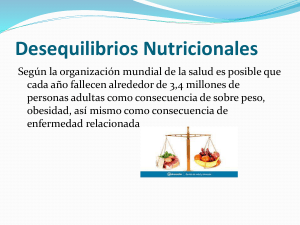 Desequilibrios Nutricionales: Riesgos y Evaluación de Enfermería