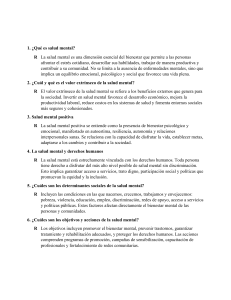 Salud Mental: Preguntas y Respuestas Clave