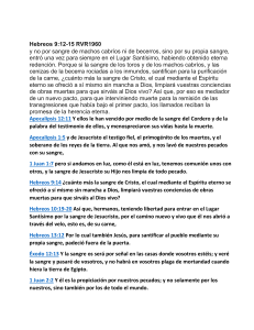La Sangre de Cristo: Versículos Bíblicos Clave