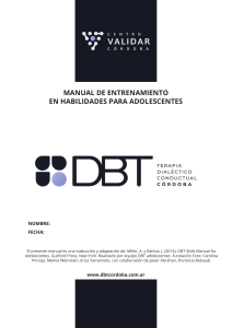 Manual de Entrenamiento en Habilidades DBT para Adolescentes