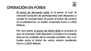 OPERACI&Oacute;N EN FOREX