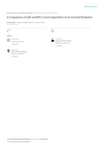 LQR vs MPC Control for Inverted Pendulum