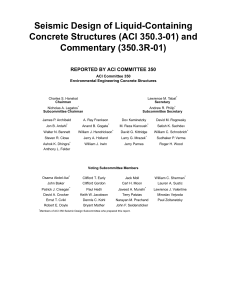 Seismic Design of Liquid-Containing Concrete Structures