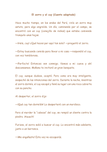 El Zorro y el Cuy: Cuento Infantil Andino