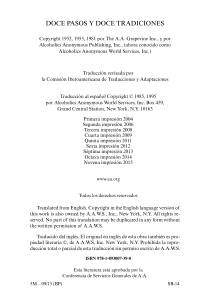 Doce Pasos y Doce Tradiciones: Gu&iacute;a de A.A.