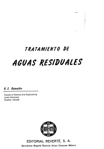 Tratamiento de Aguas Residuales: Libro de Texto de Ingenier&iacute;a Ambiental